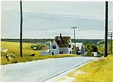 Edward Hopper Canvas Paintings - High Road